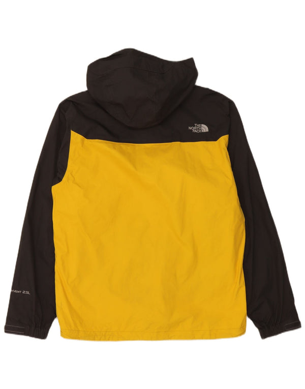 The North Face Herren-Regenjacke mit Kapuze, UK 36, Small, schwarzes Colourblock-Nylon