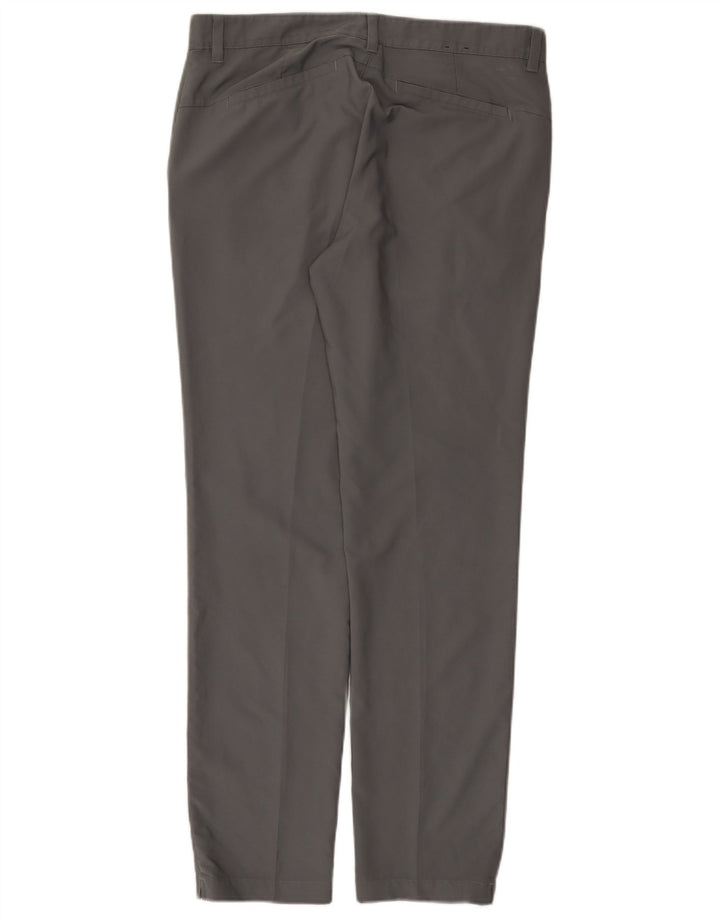 Adidas Herren Slim Chino Hose W32 L32 Grau Polyester