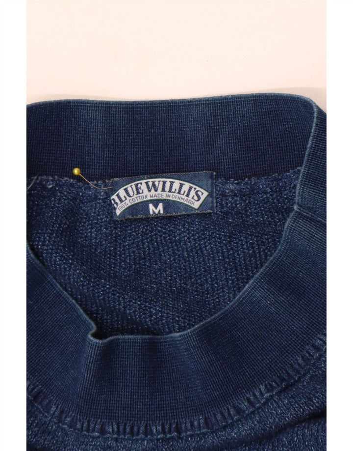 Blue Willi's Damen Midirock Medium W28 Blaue Baumwolle