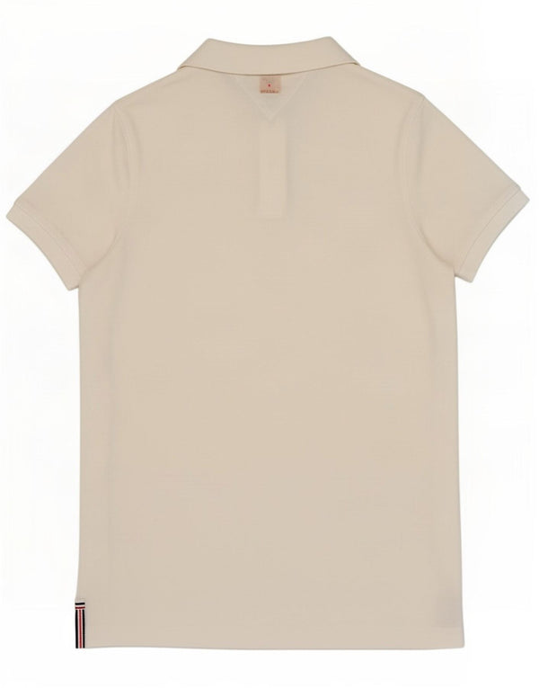 Tommy Hilfiger Herren Slim Fit Poloshirt Small Weiß Baumwolle