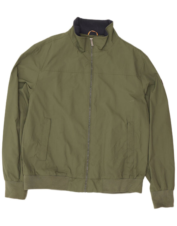 Lumberjack Herren Bomberjacke EU 56 3XL Grünes Nylon