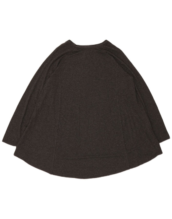 Zara Womens Oversized Tunic Top UK 16 Large Grey