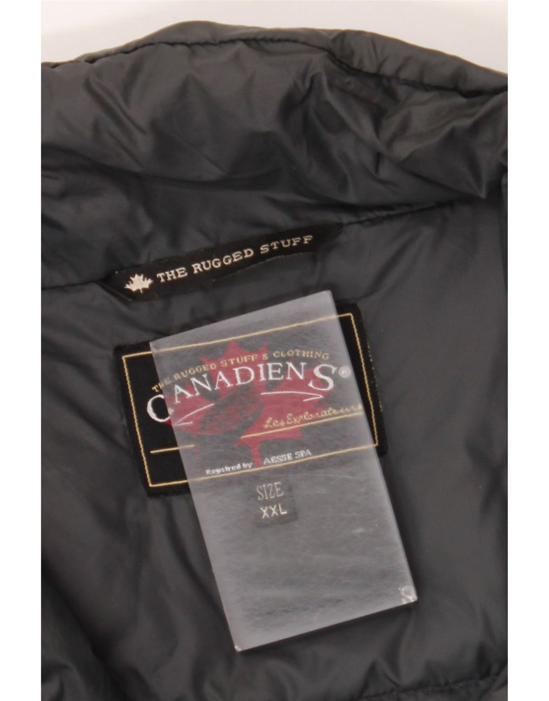 Canadiens Herren Wattierte Weste UK 44 2XL Graues Nylon