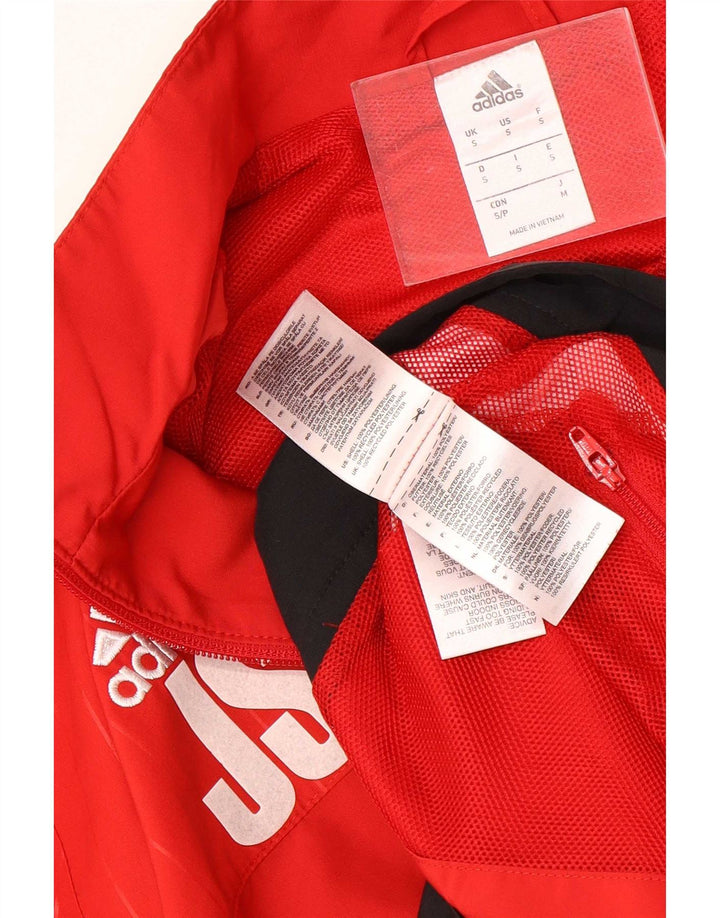 Adidas Herren TSV Loccum Trainingsanzug Top Jacke Klein Rot Colourblock Polyester