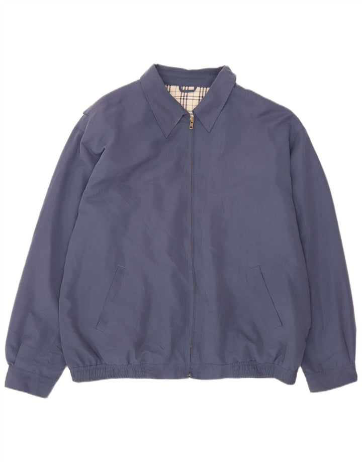 Bhs Herren Bomberjacke UK 47/49 2XL Marineblaue Baumwolle