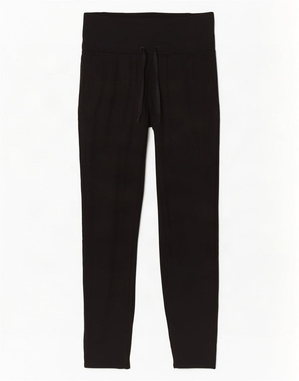 Adidas Damen Trainingshose UK 8/10 Small Schwarz Rayon