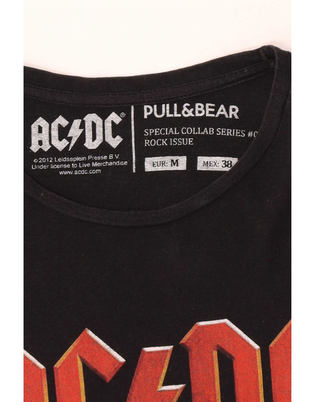 Pull & Bear Herren-T-Shirt mit Grafik, mittelgroß, Schwarz
