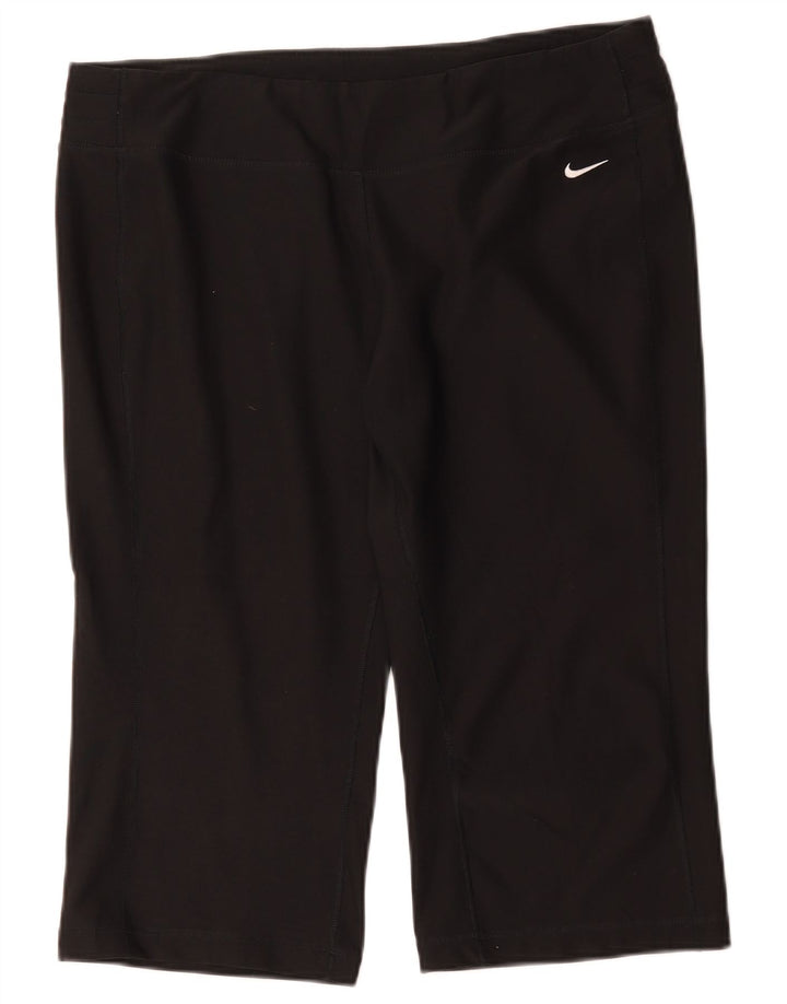 Nike Damen Capri-Leggings UK 20/22 XL Schwarz