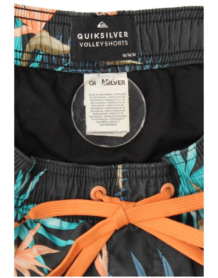 Quiksilver Herren-Badeshorts, mittelgroß, Marineblau mit Blumenmuster, Polyester