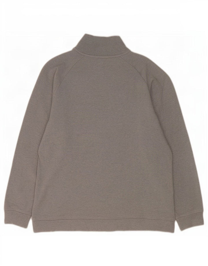 Lacoste Herren-Pullover mit Reißverschluss, Größe 6 XL, graue Baumwolle