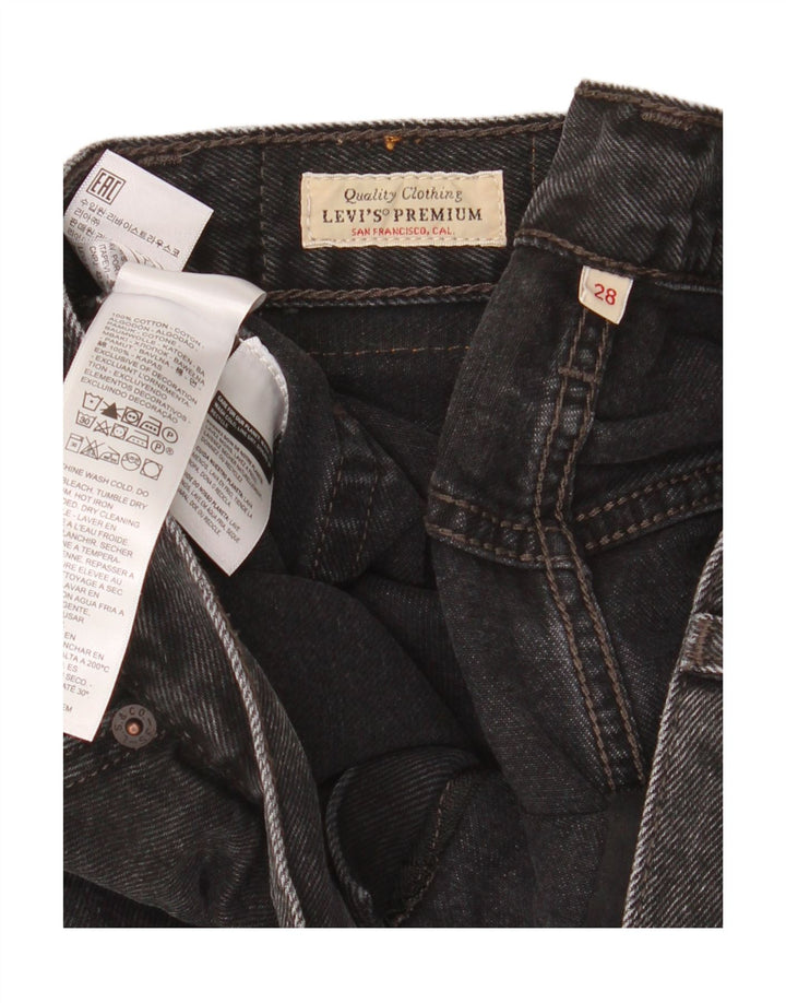 Levi's Damen Jeansshorts W28 Mittelschwarze Baumwolle