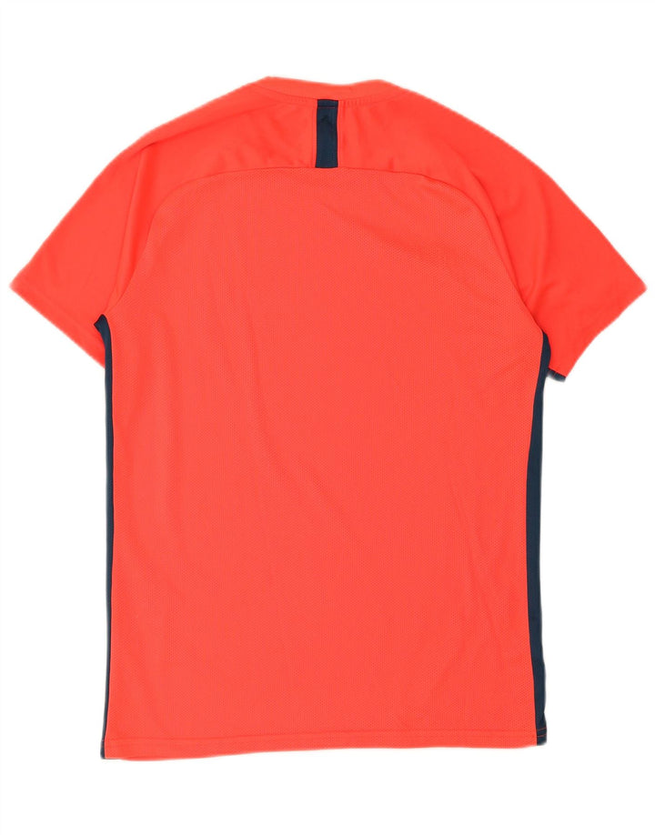 Nike Herren Dri Fit T-Shirt Top Mittelrot Farbblock