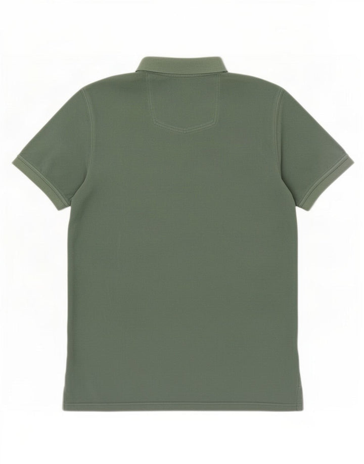Fat Face Herren-Poloshirt XL, grüne Baumwolle