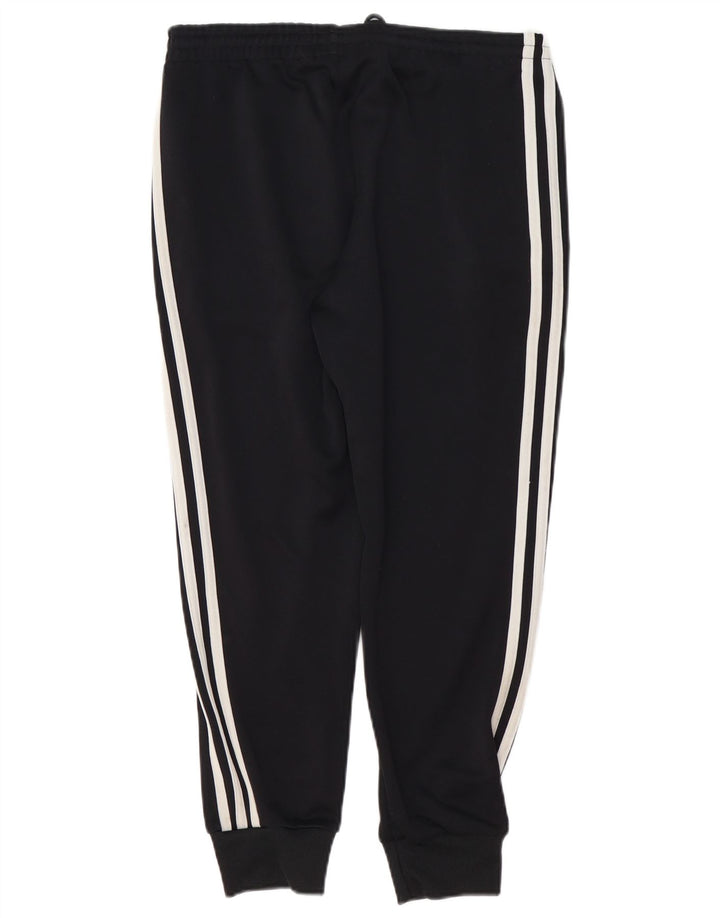 ADIDAS Damen Trainingshose Jogger UK 12 Medium Schwarz Polyester