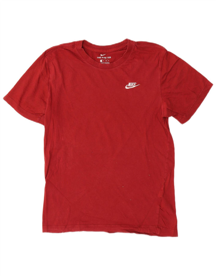 Nike Herren T-Shirt Top XS Rote Baumwolle