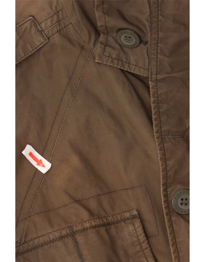 Superdry Herren Militärjacke UK 38 Medium Khaki Baumwolle