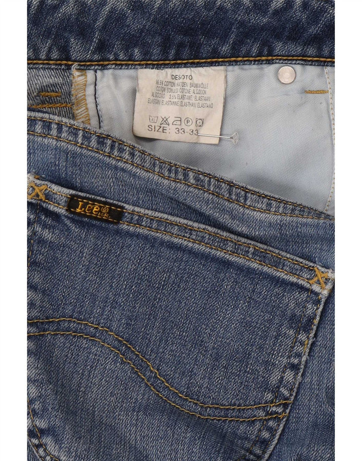 Lee Damen Desoto Bootcut Jeans W33 L33 Blaue Baumwolle