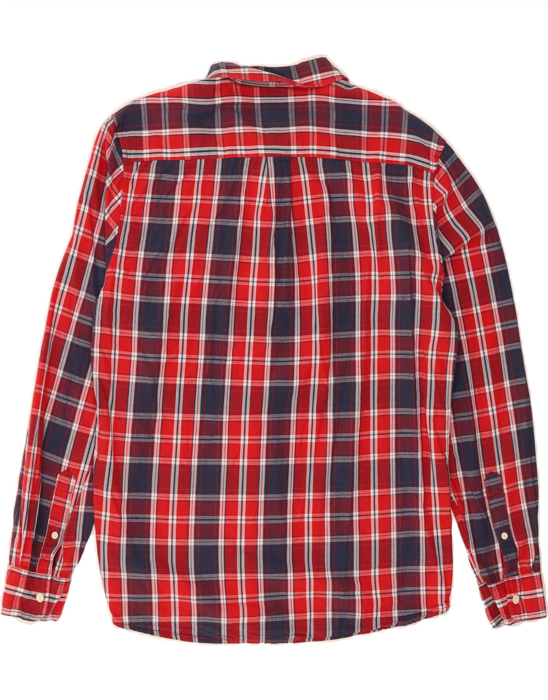WRANGLER Mens Regular Fit Shirt Medium Red Check Cotton Vintage Wrangler and Second-Hand Wrangler from Messina Hembry 