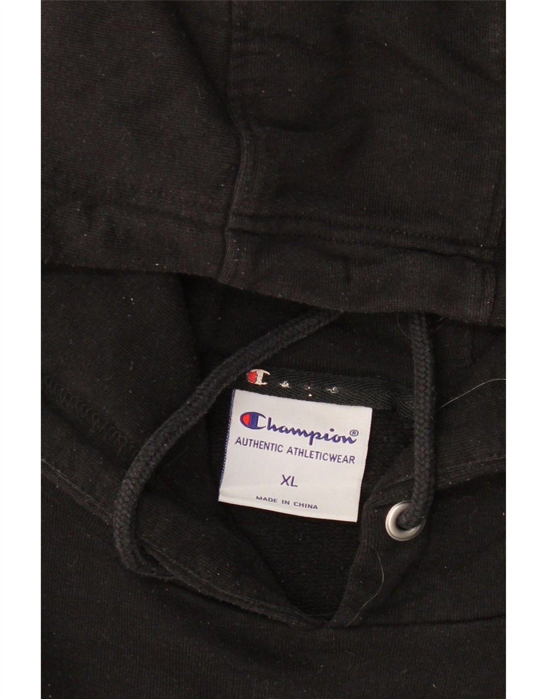 CHAMPION Herren Kapuzenpullover XL Schwarz Baumwolle