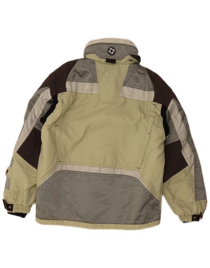 Colmar Herren-Skijacke mit grafischer Kapuze, US 42, groß, grün, Farbblock