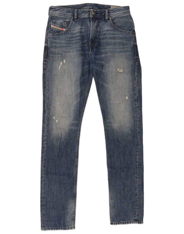DIESEL Herren Krayver Carrot Slim Jeans W29 L32 Blaue Baumwolle