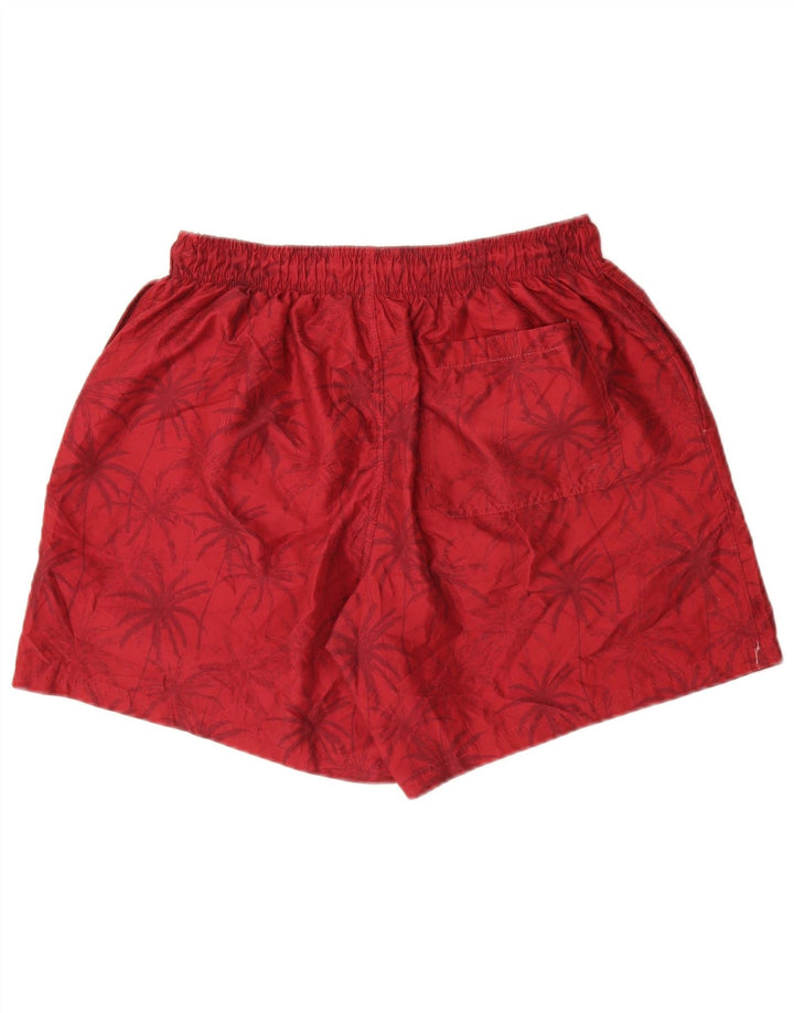 Mountain Warehouse Herren-Badeshorts aus mittelrotem, geblümtem Polyester