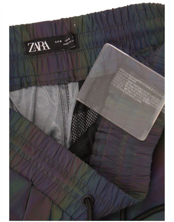 Zara Herren Cargo-Trainingshose, Jogginghose, klein, mehrfarbig, Farbblock