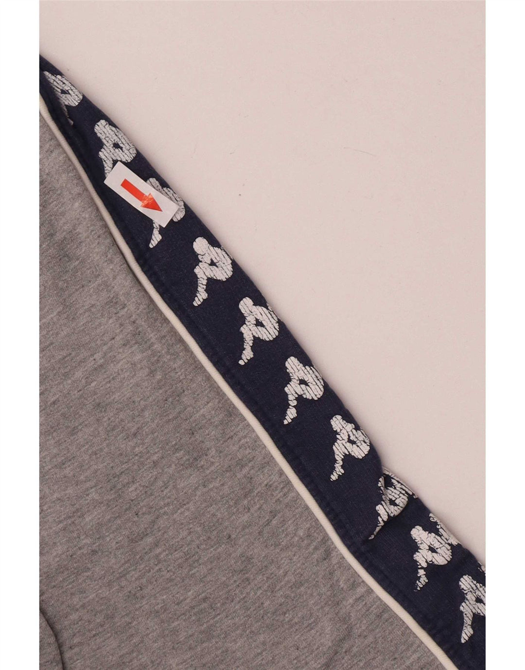 Kappa Damen Grafik-Sweatshirt-Pullover UK 14 Mittelgrauer Farbblock