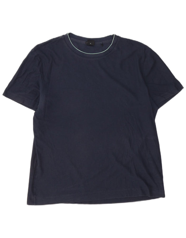 Hugo Boss Herren Slim Fit T-Shirt Top XL Marineblau Baumwolle