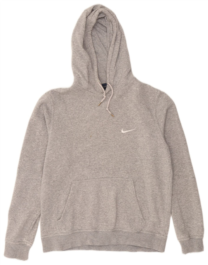 Nike Herren Kapuzenpullover aus mittelgrauer Baumwolle