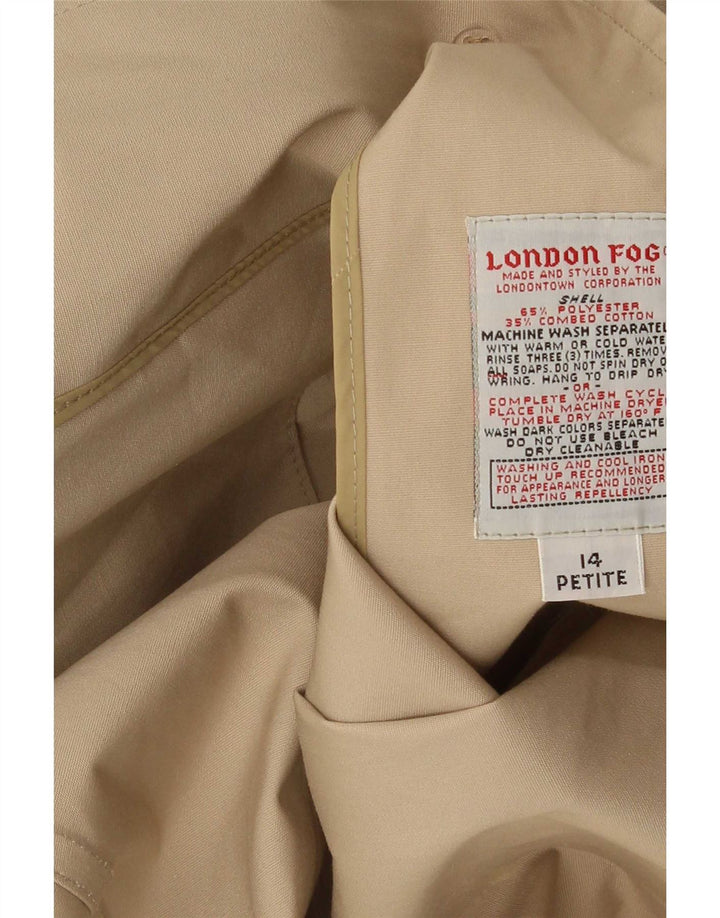 London Fog Damenmantel US 14 XL Braunes Polyester
