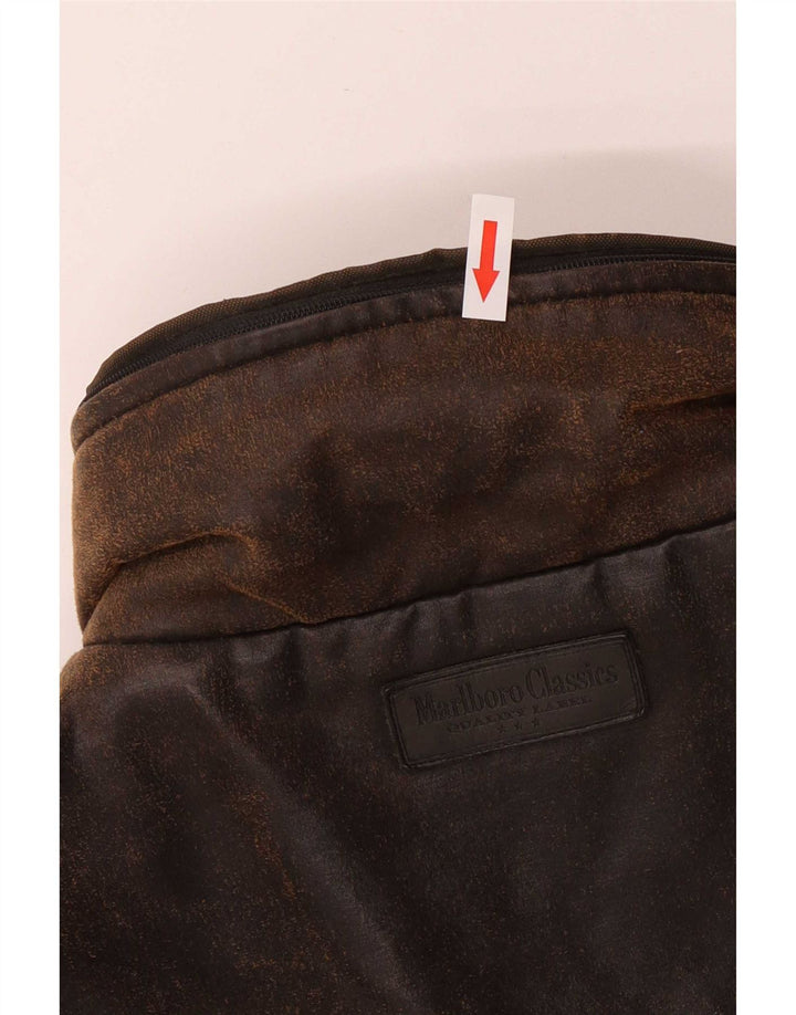 Marlboro Classics Herren-Utility-Jacke UK 40 Large Brown Cotton Classic