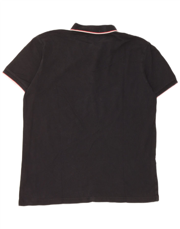 Kappa Herren Poloshirt 2XL Schwarz Baumwolle