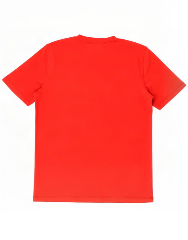 Hugo Boss Herren-T-Shirt mit Grafik, groß, aus roter Baumwolle