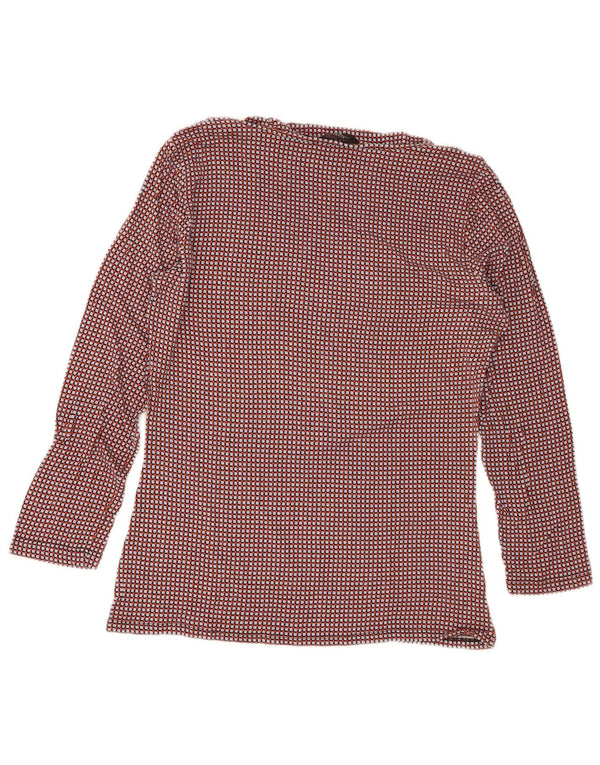 Max Mara Damen Wochenend-Blusenoberteil UK 14 Medium Mehrfarbig Geometrisch
