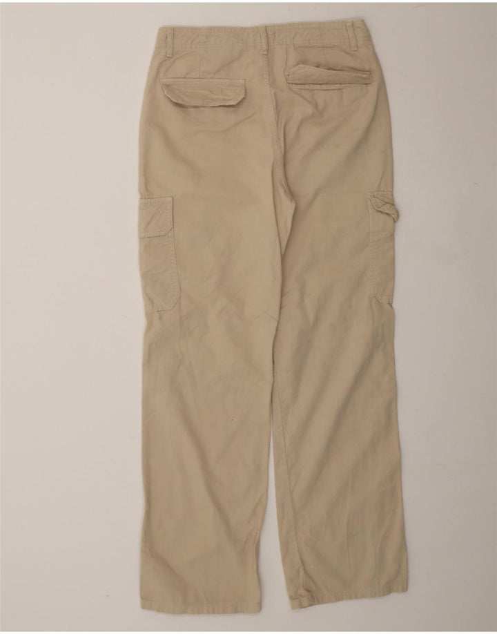 ZARA Womens Straight Cargo Trousers EU 38 Small W28 L30 Beige Vintage Zara and Second-Hand Zara from Messina Hembry 