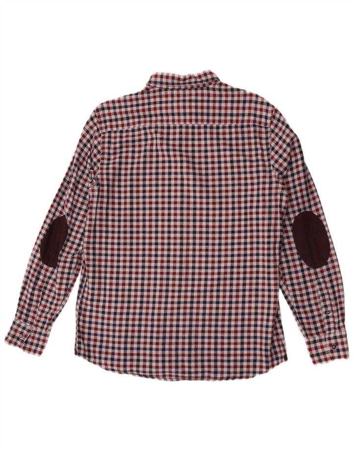 Massimo Dutti Herren-Flanellhemd, groß, mehrfarbig, Gingham