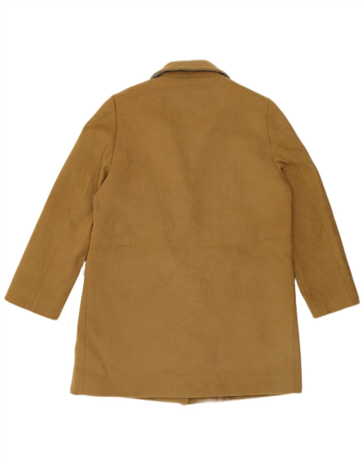 Topshop Damen Übergroßer Mantel UK 10 Small Gelb Polyester