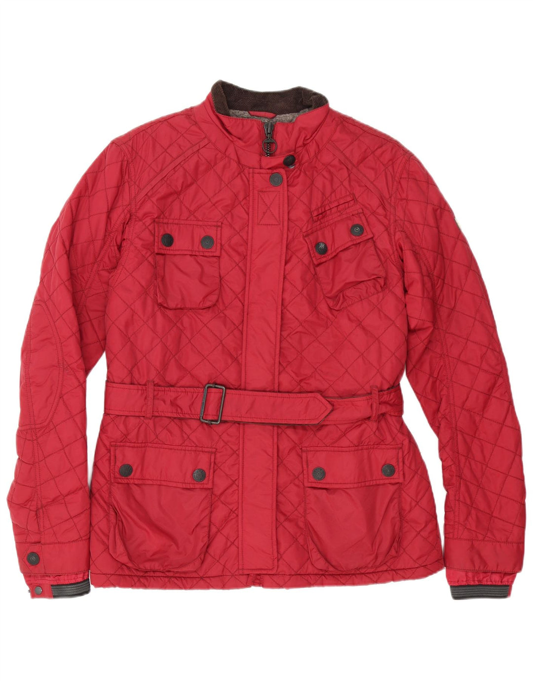 Superdry Steppjacke für Damen, UK 18 XL, rotes Nylon