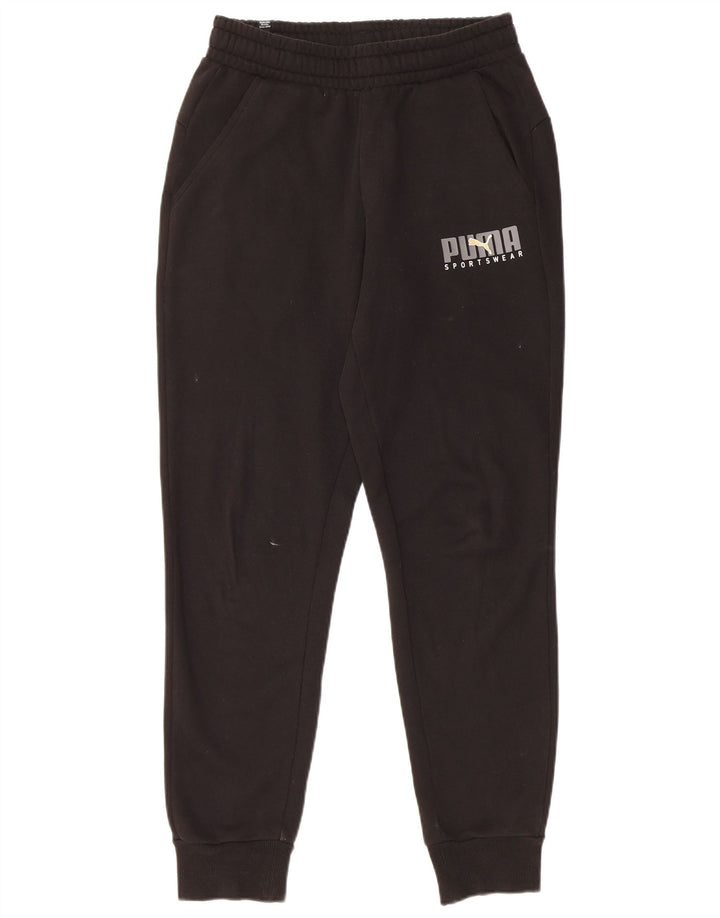Puma Herren-Trainingshose mit Grafik, Größe S, Schwarz