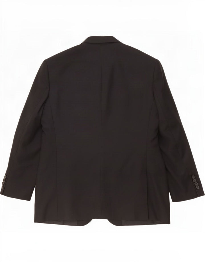 Marks & Spencer Herren-Blazer mit 3 Knöpfen, UK 48, 2XL, Schwarz, Polyester