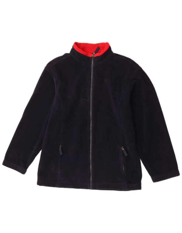 Marks & Spencer Herren Fleecejacke UK 36 Small Marineblau Farbblock