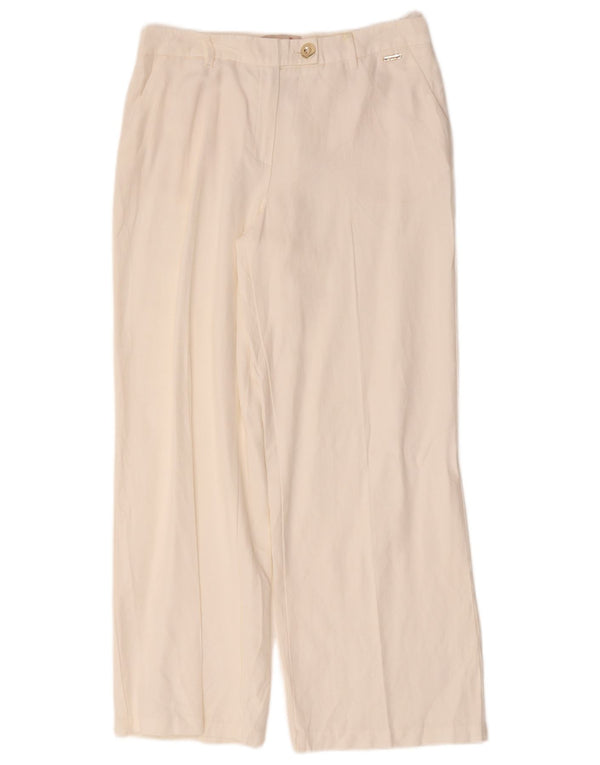 Marks & Spencer Damen Per Una Chinohose UK 10 Small W30 L28 Off White