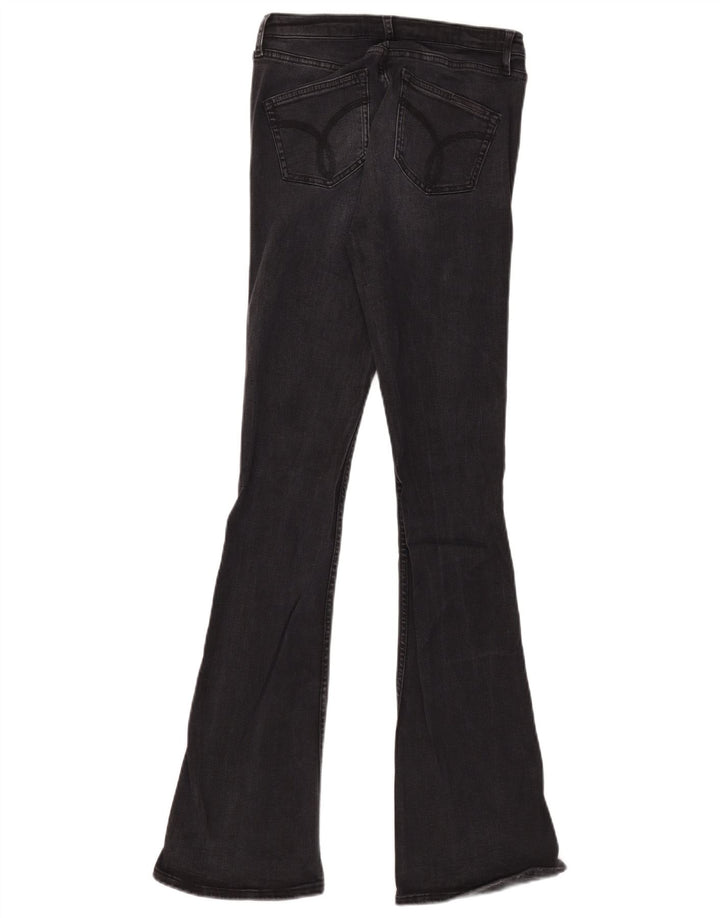 Calvin Klein Damen Slim Bootcut Jeans W28 L32 Schwarzes Lyocell