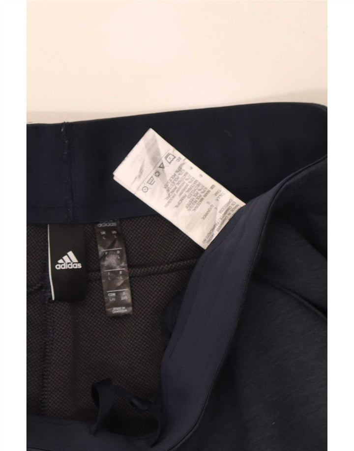 Adidas Herren-Trainingshose, groß, marineblau geflecktes Polyester