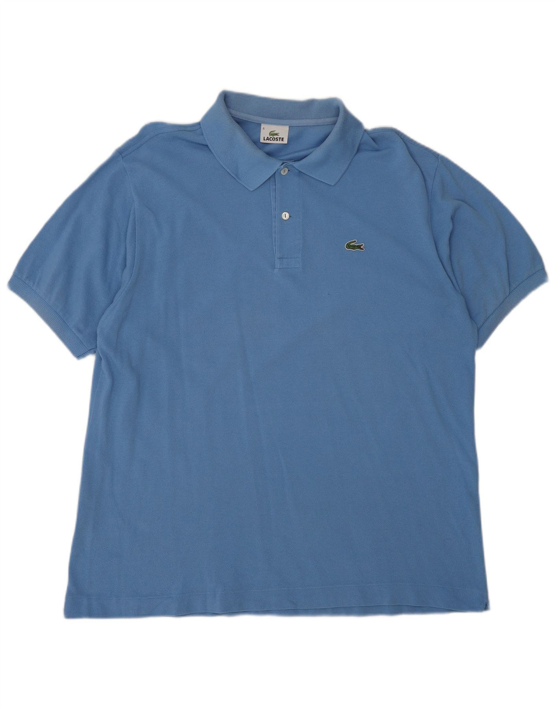 LACOSTE Herren Poloshirt Größe 6 XL Blaue Baumwolle