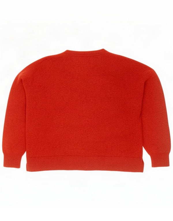 Marks & Spencer Damen-Pullover, übergroß, U-Boot-Ausschnitt, UK 18, XL, Rot