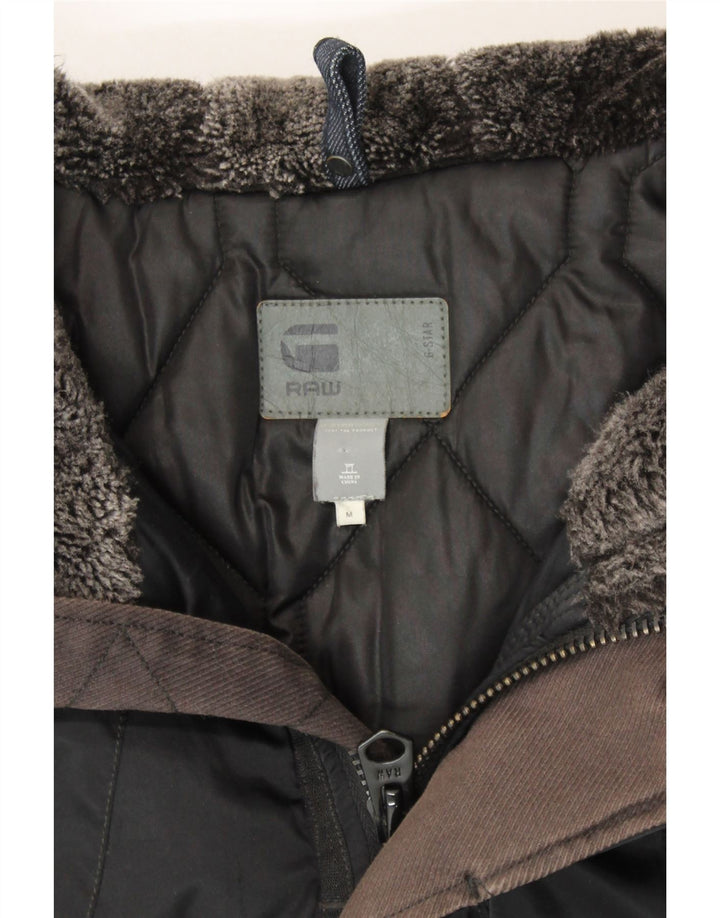 G-STAR Damen-Parkajacke mit Kapuze, UK 14, mittelschwarz