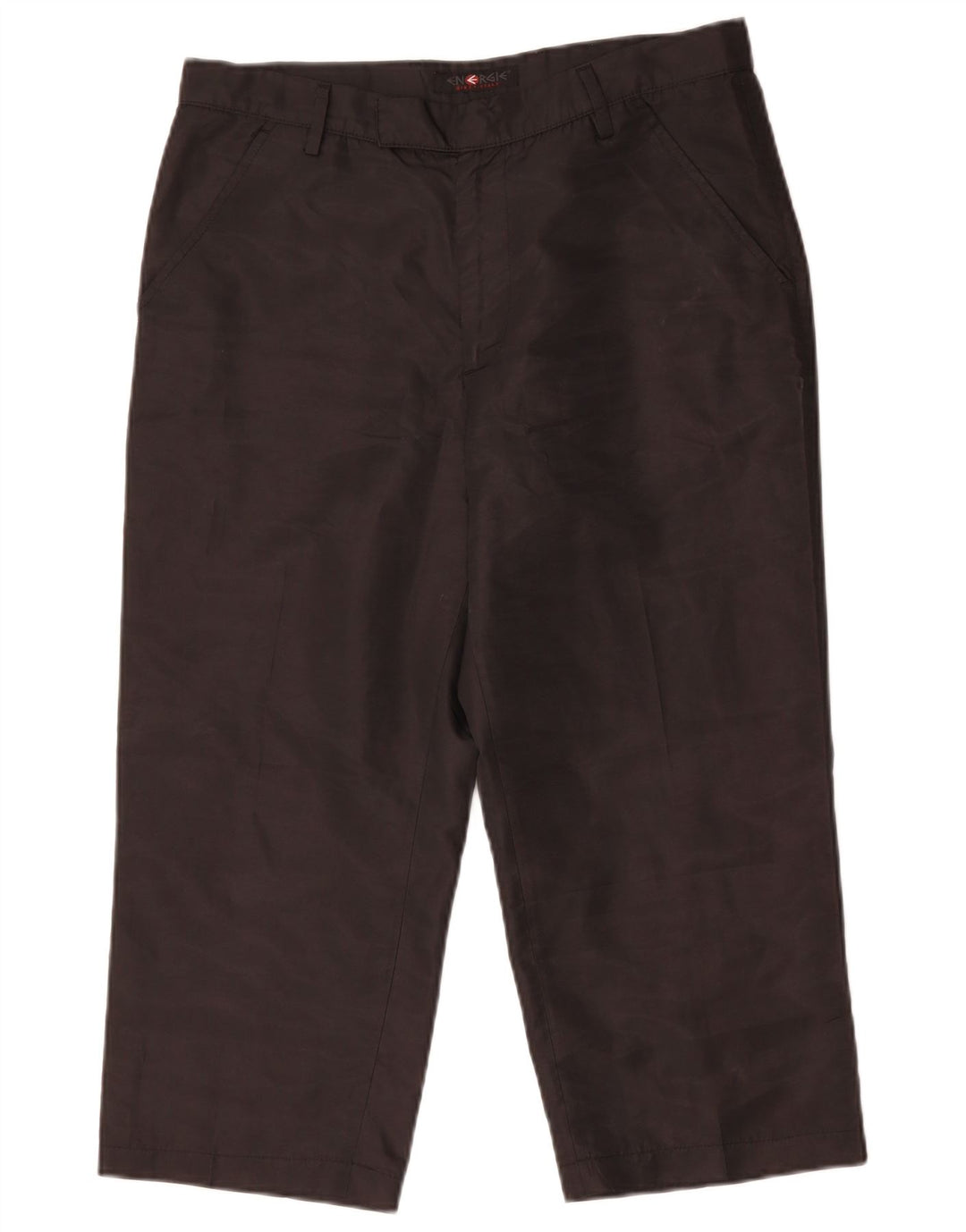 Energie Damen-Caprihose mit hoher Taille, W33, L23, Schwarz, Polyester