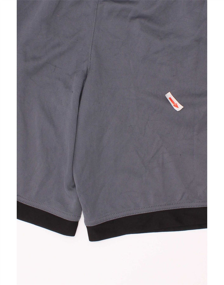 Adidas Sportshorts für Jungen, 10–11 Jahre, mittelblaues Farbblock-Polyester
